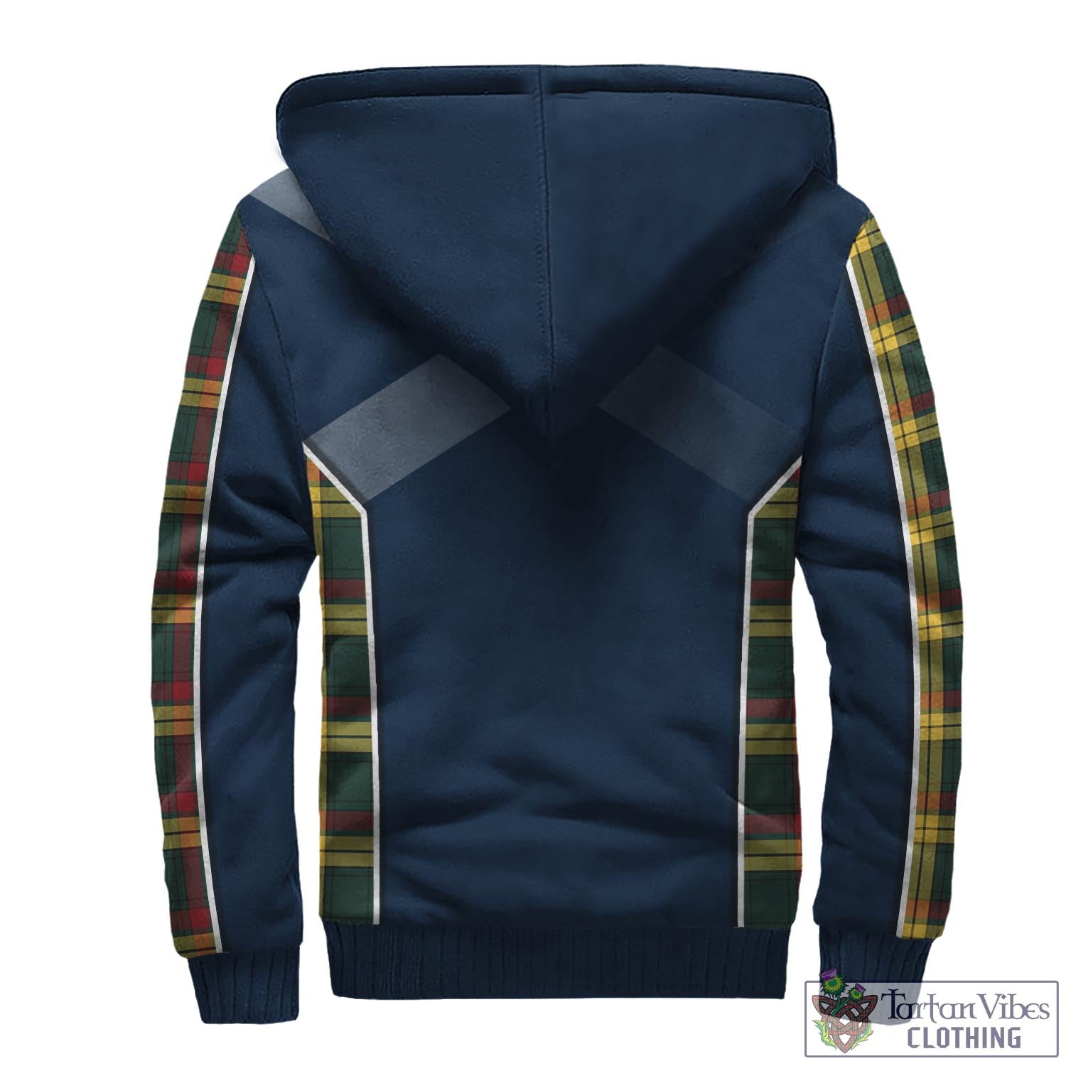 Tartan Vibes Clothing MacMillan Old Modern Tartan Sherpa Hoodie with Family Crest and Lion Rampant Vibes Sport Style