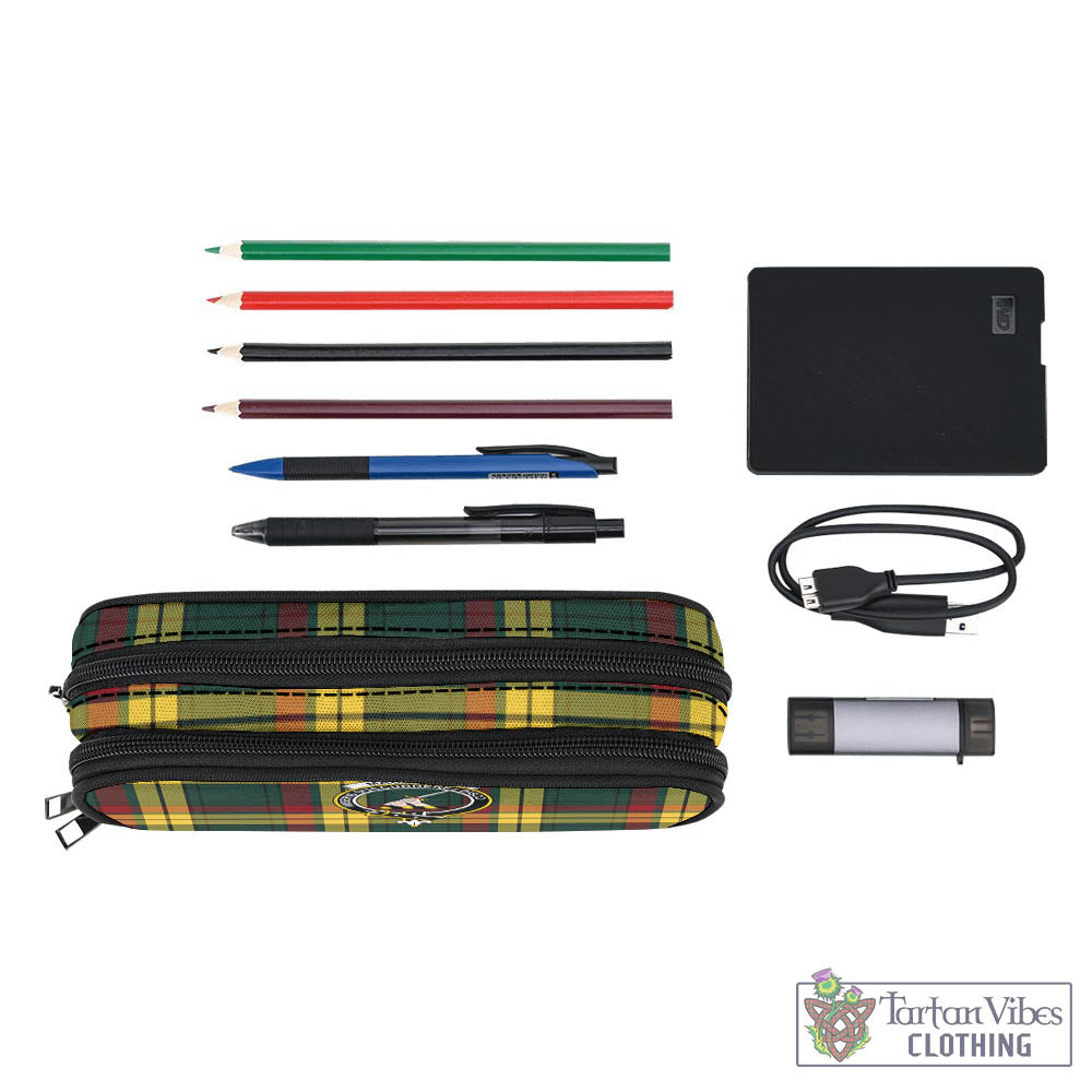 Tartan Vibes Clothing MacMillan Old Modern Tartan Pen and Pencil Case with Family Crest