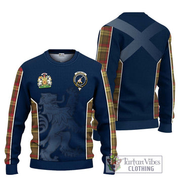 MacMillan Old Weathered Tartan Ugly Sweater with Family Crest and Lion Rampant Vibes Sport Style