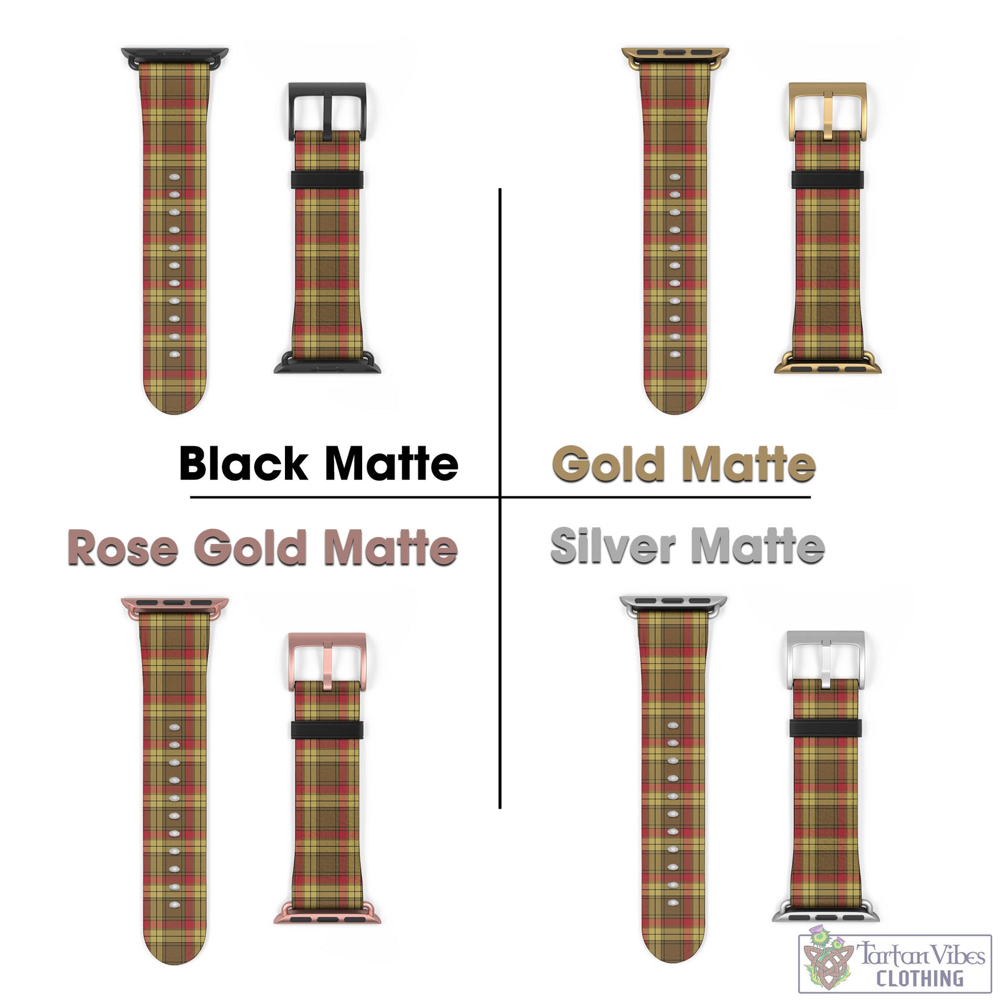 Tartan Vibes Clothing MacMillan Old Weathered Tartan Watch Band