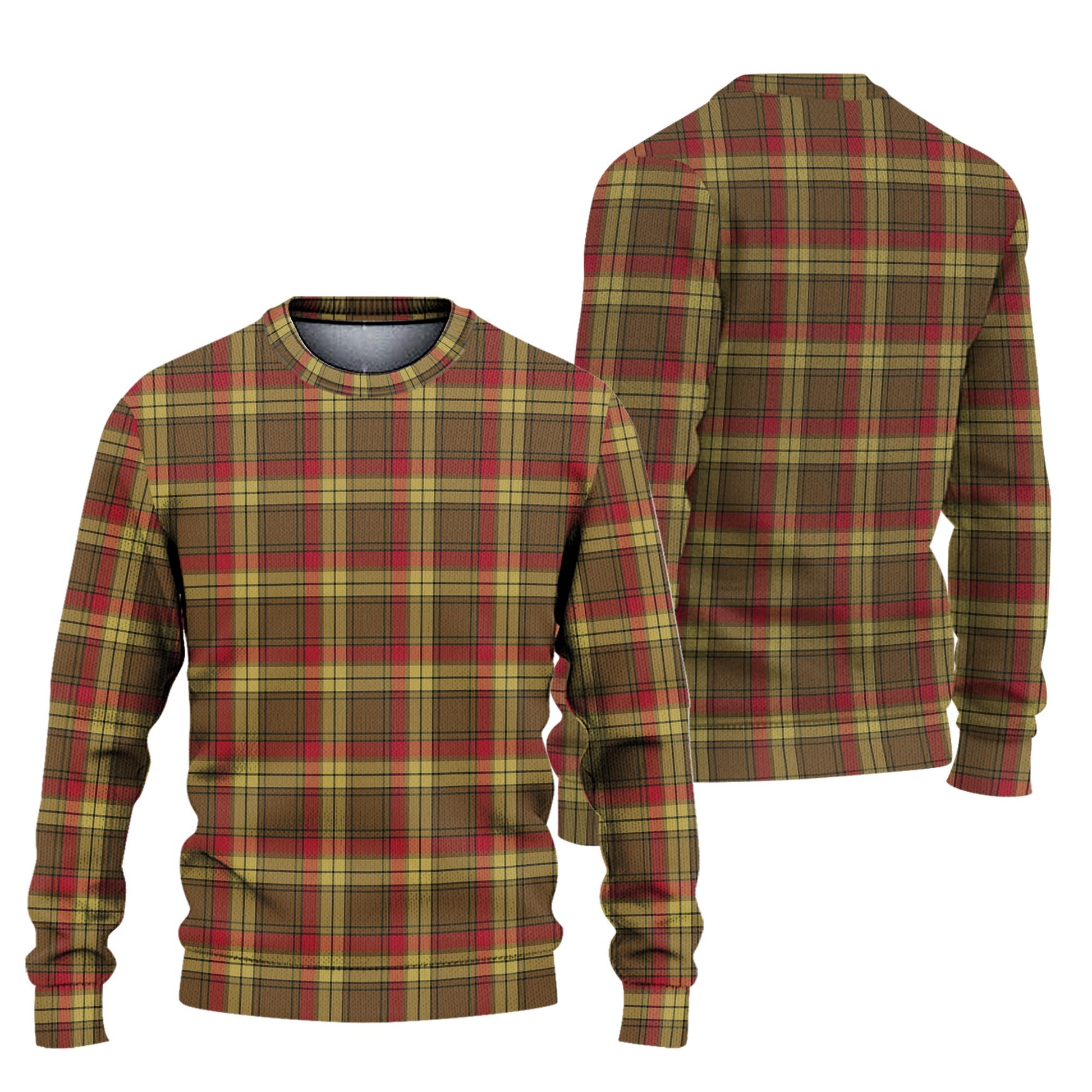 MacMillan Old Weathered Tartan Knitted Sweater Unisex - Tartanvibesclothing