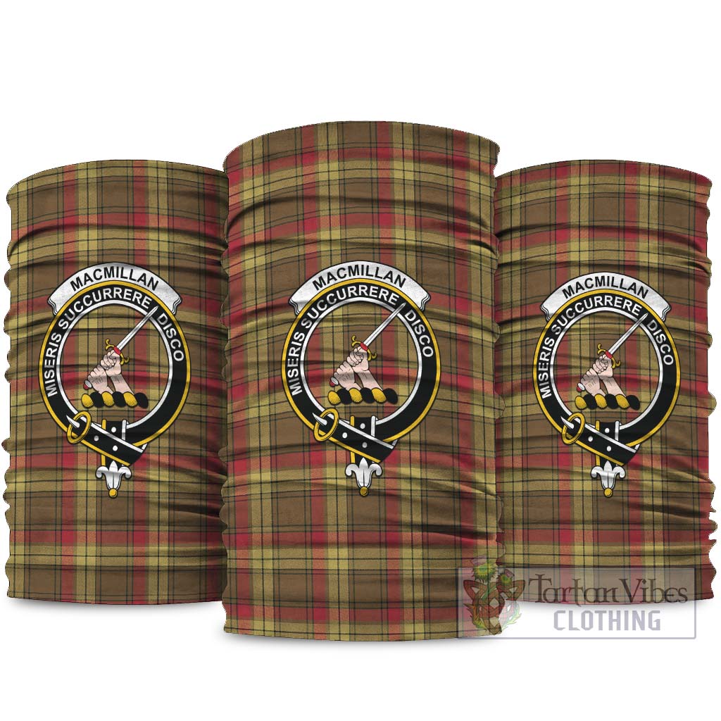 MacMillan Old Weathered Tartan Neck Gaiters, Tartan Bandanas, Tartan Head Band with Family Crest