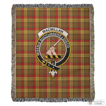 MacMillan Old Weathered Tartan Woven Blanket with Family Crest