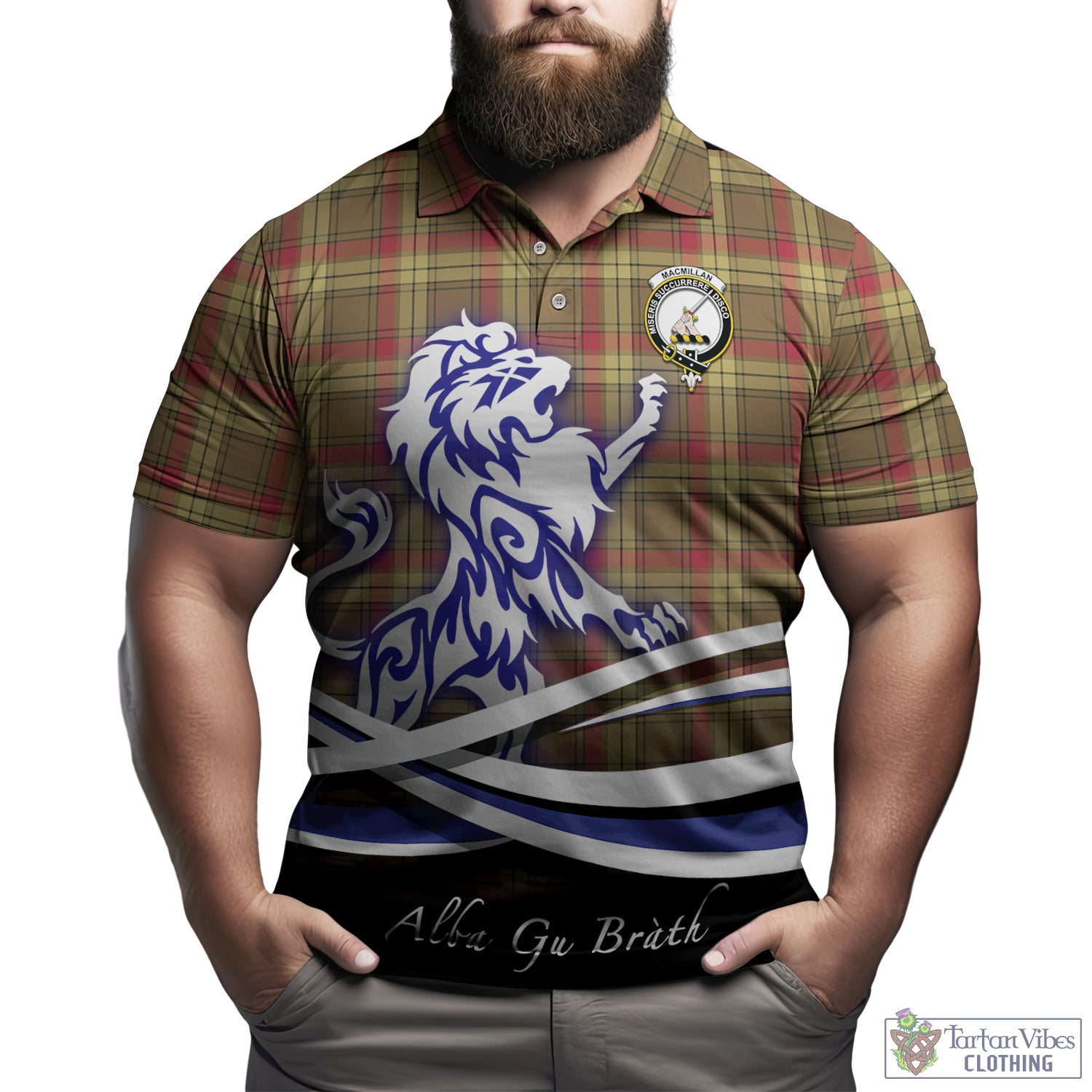 macmillan-old-weathered-tartan-polo-shirt-with-alba-gu-brath-regal-lion-emblem