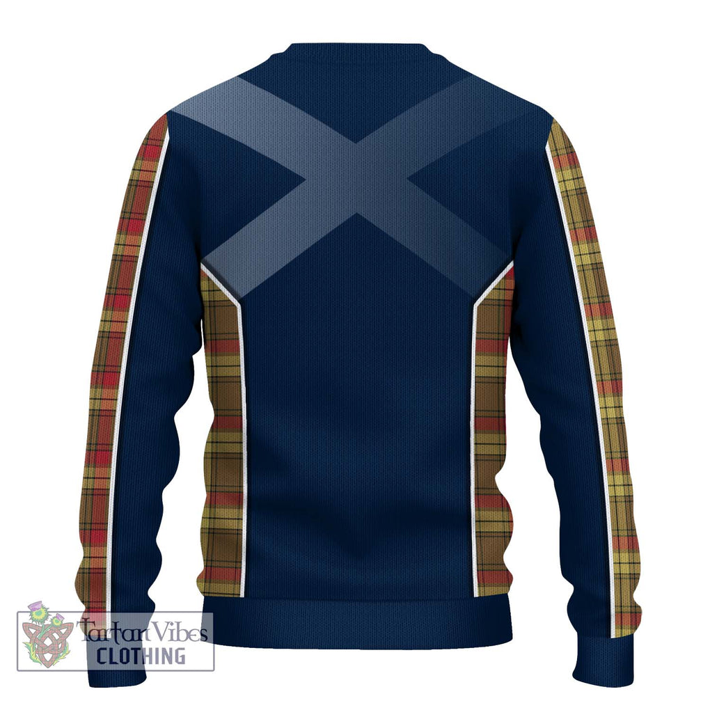 MacMillan Old Weathered Tartan Knitted Sweater with Family Crest and Lion Rampant Vibes Sport Style - Tartan Vibes Clothing