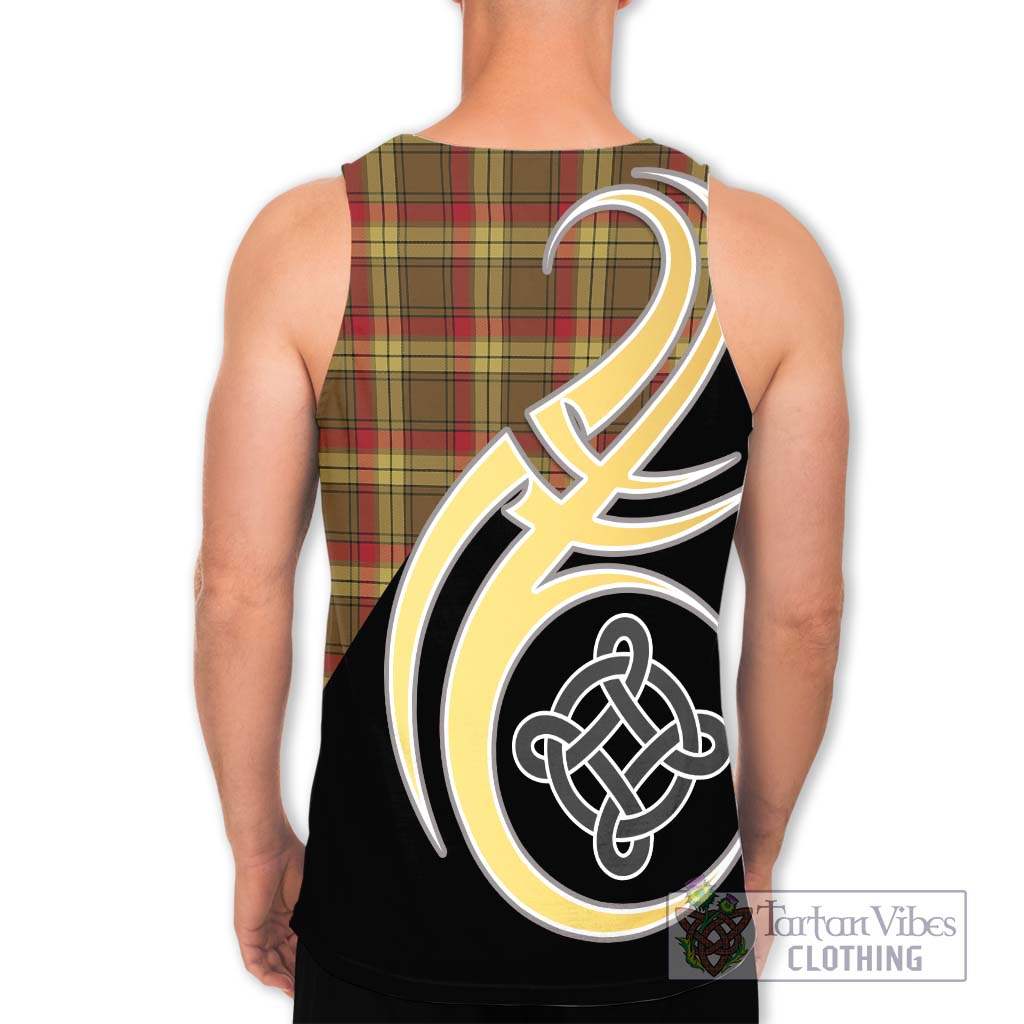 MacMillan Old Weathered Tartan Men's Tank Top with Family Crest and Celtic Symbol Style - Tartan Vibes Clothing