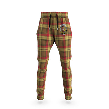 MacMillan Old Weathered Tartan Joggers Pants with Family Crest