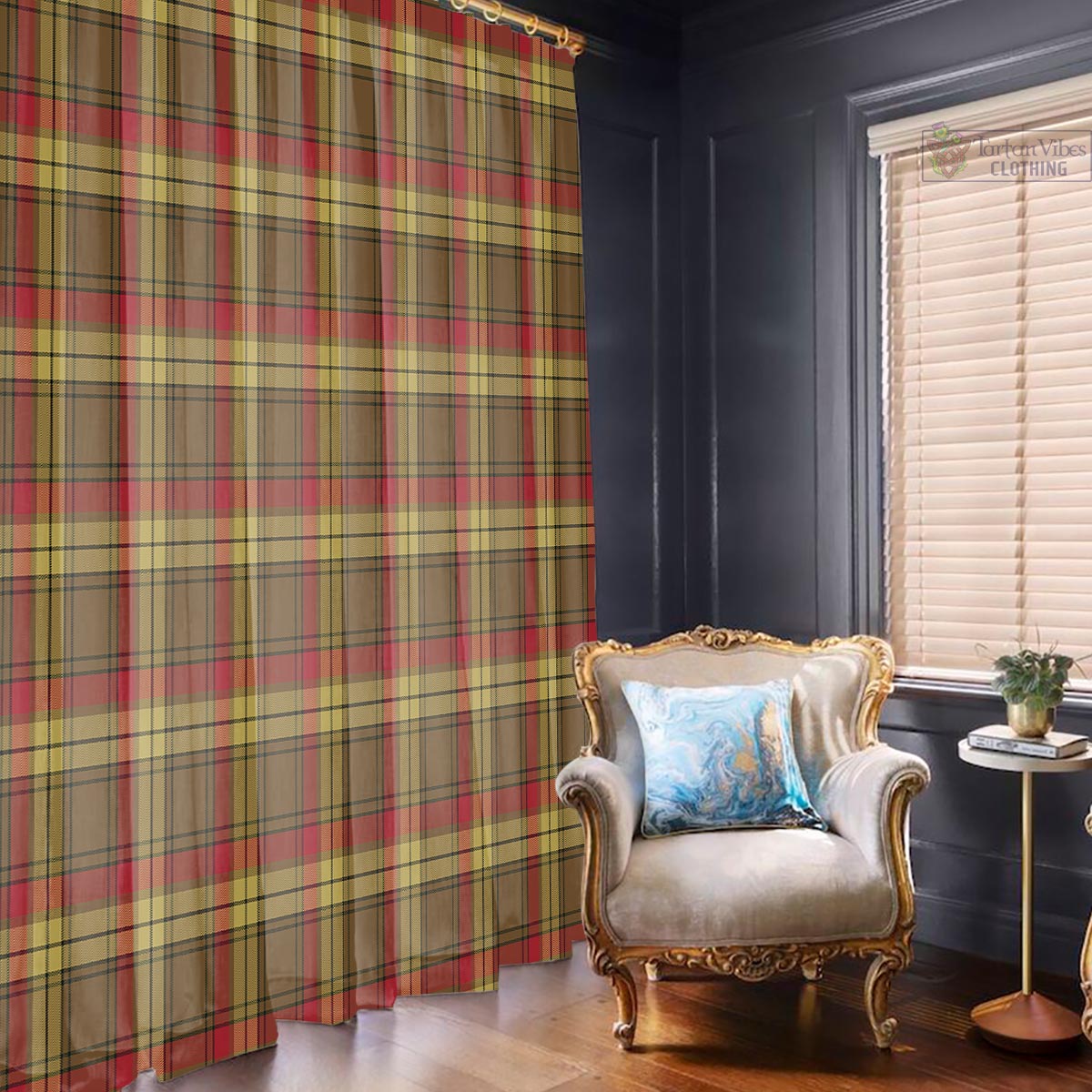 MacMillan Old Weathered Tartan Window Curtain