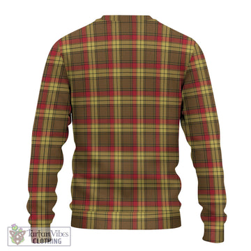 MacMillan Old Weathered Tartan Knitted Sweater with Family Crest DNA In Me Style