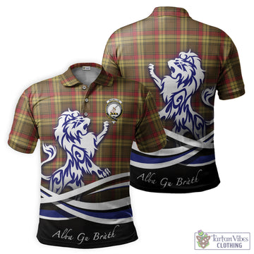 MacMillan Old Weathered Tartan Polo Shirt with Alba Gu Brath Regal Lion Emblem
