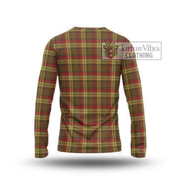 MacMillan Old Weathered Tartan Long Sleeve T-Shirt with Family Crest DNA In Me Style