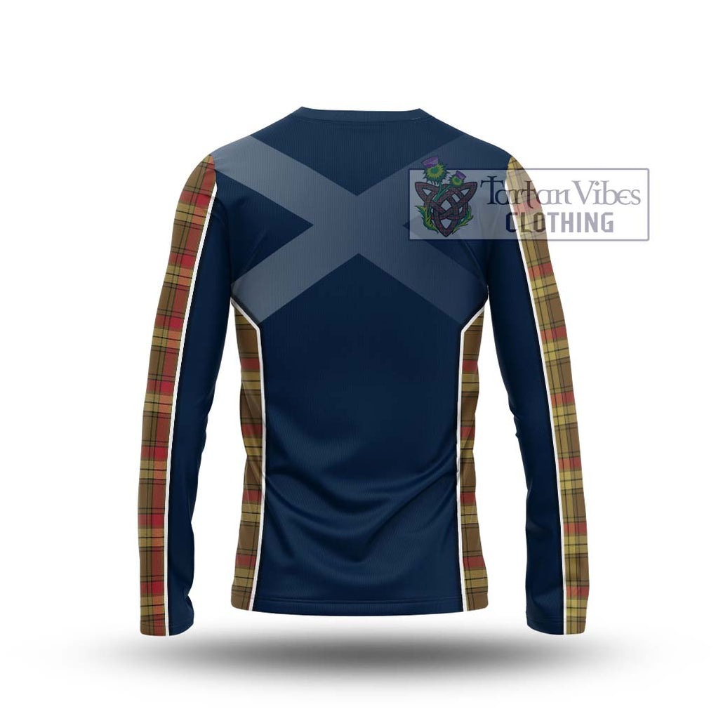 MacMillan Old Weathered Tartan Long Sleeve T-Shirt with Family Crest and Lion Rampant Vibes Sport Style - Tartan Vibes Clothing