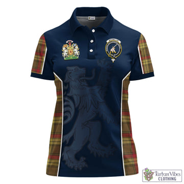 MacMillan Old Weathered Tartan Women's Polo Shirt with Family Crest and Lion Rampant Vibes Sport Style