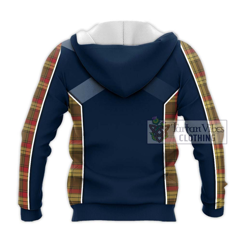 MacMillan Old Weathered Tartan Knitted Hoodie with Family Crest and Lion Rampant Vibes Sport Style - Tartan Vibes Clothing