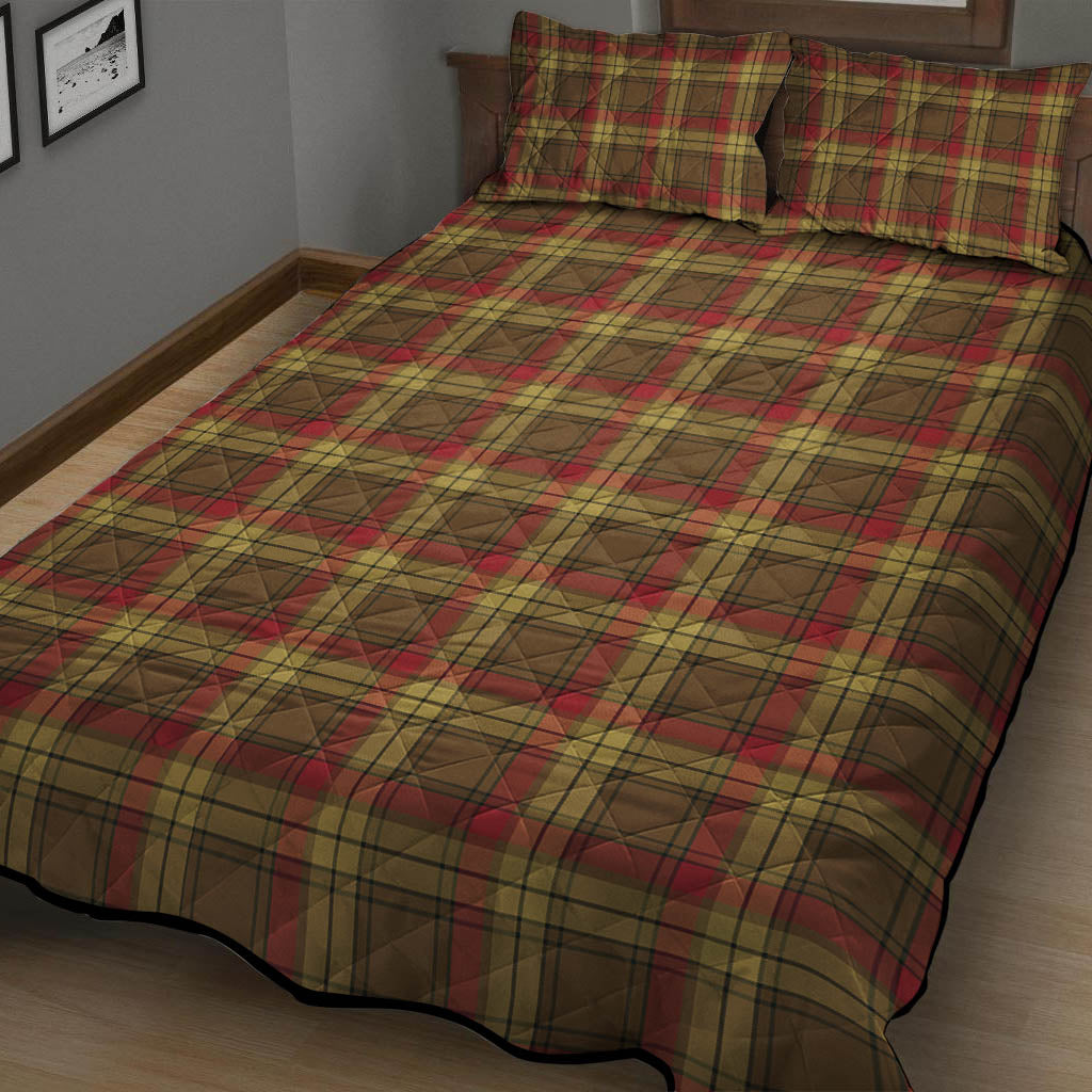 MacMillan Old Weathered Tartan Quilt Bed Set - Tartanvibesclothing
