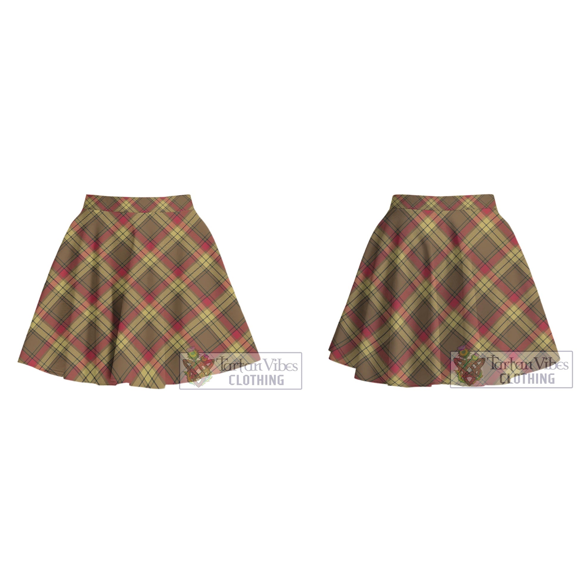 Tartan Vibes Clothing MacMillan Old Weathered Tartan Women's Plated Mini Skirt