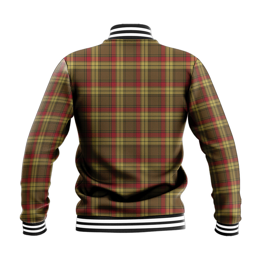 MacMillan Old Weathered Tartan Baseball Jacket with Family Crest - Tartan Vibes Clothing