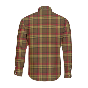 MacMillan Old Weathered Tartan Long Sleeve Button Up Shirt with Family Crest