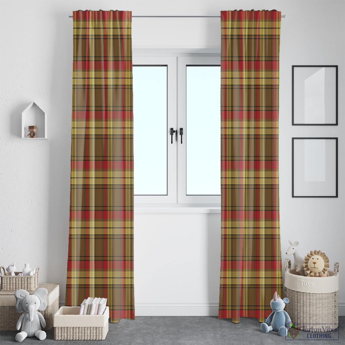 MacMillan Old Weathered Tartan Window Curtain