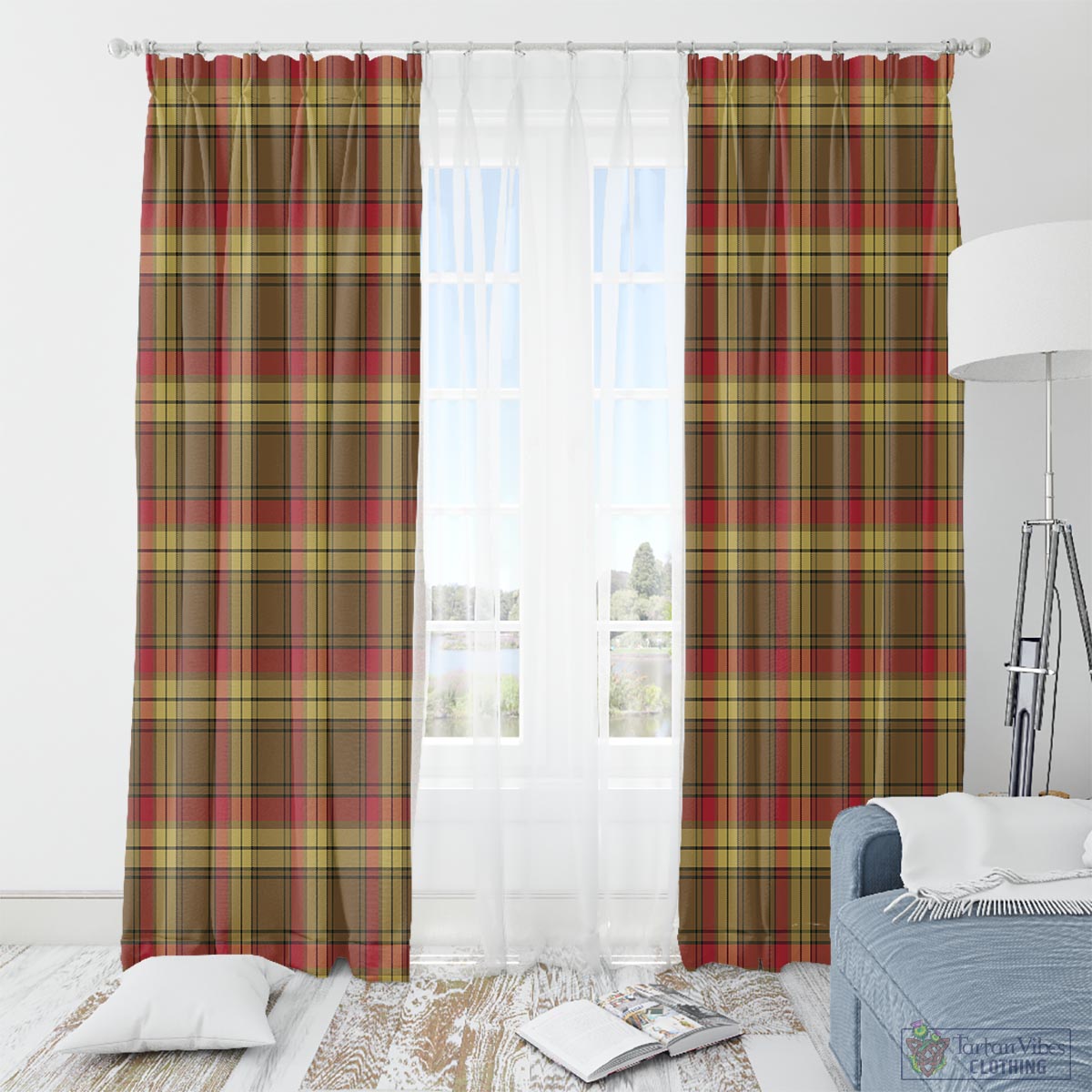 MacMillan Old Weathered Tartan Window Curtain