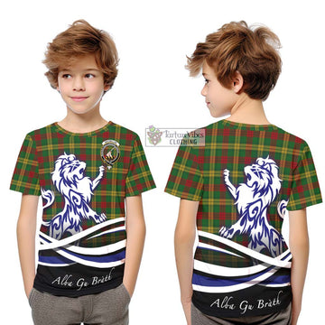 MacMillan Society of Glasgow Tartan Kid T-Shirt with Alba Gu Brath Regal Lion Emblem