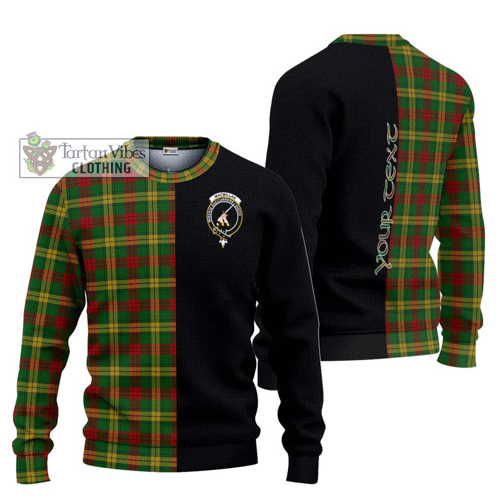 MacMillan Society of Glasgow Tartan Knitted Sweater with Family Crest and Half Of Me Style Unisex - Tartanvibesclothing Shop