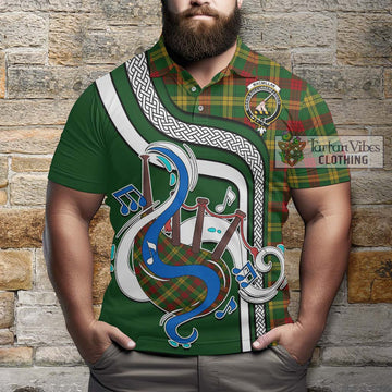 MacMillan Society of Glasgow Tartan Polo Shirt with Epic Bagpipe Style