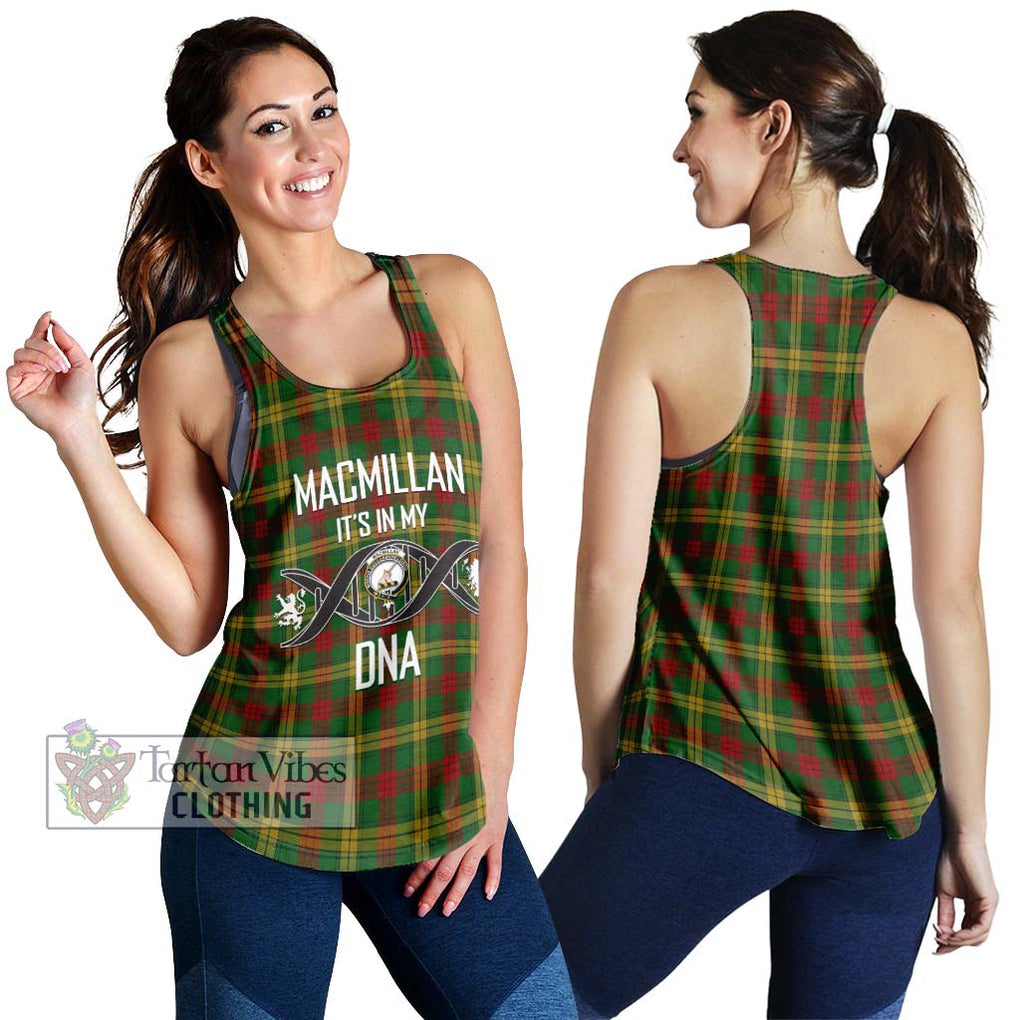 MacMillan Society of Glasgow Tartan Women's Racerback Tanks with Family Crest DNA In Me Style 4XL - Tartanvibesclothing Shop