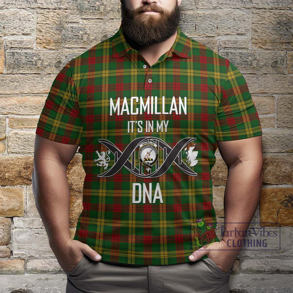 MacMillan Society of Glasgow Tartan Polo Shirt with Family Crest DNA In Me Style Kid - Tartanvibesclothing Shop