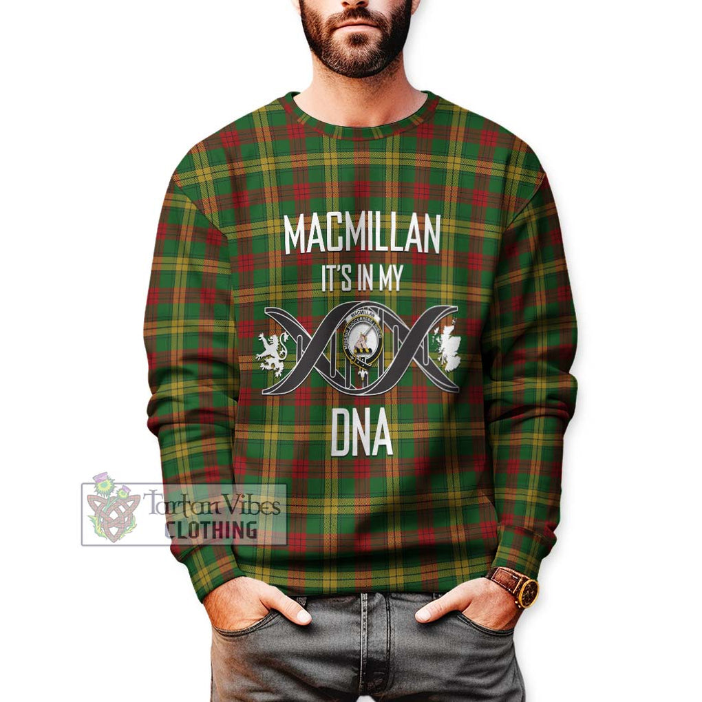 MacMillan Society of Glasgow Tartan Sweatshirt with Family Crest DNA In Me Style Unisex - Tartanvibesclothing Shop