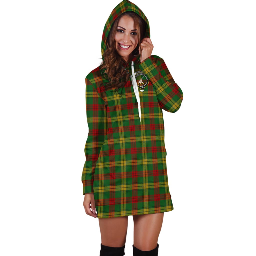 MacMillan Society of Glasgow Tartan Hoodie Dress with Family Crest - Tartan Vibes Clothing