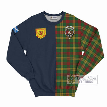 MacMillan Society of Glasgow Tartan Sweatshirt Alba with Scottish Lion Royal Arm Half Style