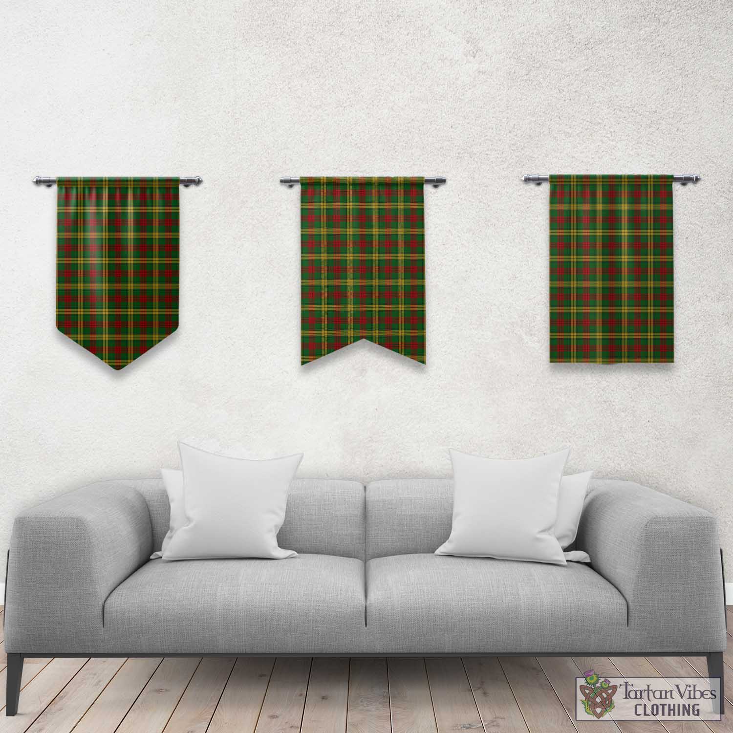 Tartan Vibes Clothing MacMillan Society of Glasgow Tartan Gonfalon, Tartan Banner