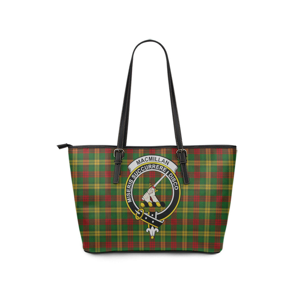 macmillan-society-of-glasgow-tartan-leather-tote-bag-with-family-crest