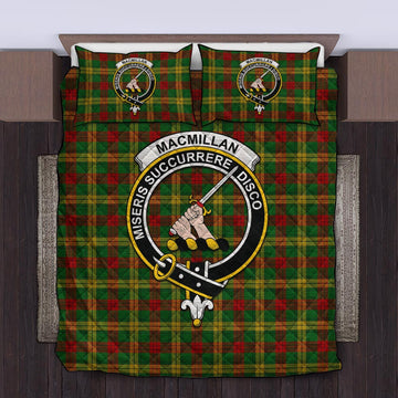 MacMillan Society of Glasgow Tartan Quilt Bed Set with Family Crest