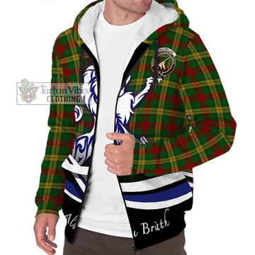 MacMillan Society of Glasgow Tartan Sherpa Hoodie with Alba Gu Brath Regal Lion Emblem