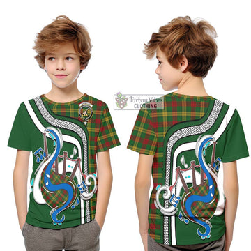 MacMillan Society of Glasgow Tartan Kid T-Shirt with Epic Bagpipe Style