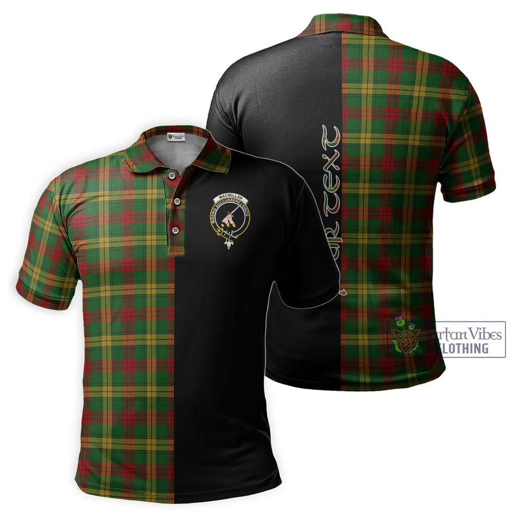 MacMillan Society of Glasgow Tartan Polo Shirt with Family Crest and Half Of Me Style Kid - Tartanvibesclothing Shop