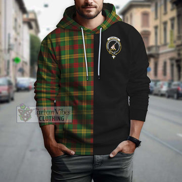 MacMillan Society of Glasgow Tartan Hoodie with Family Crest and Half Of Me Style