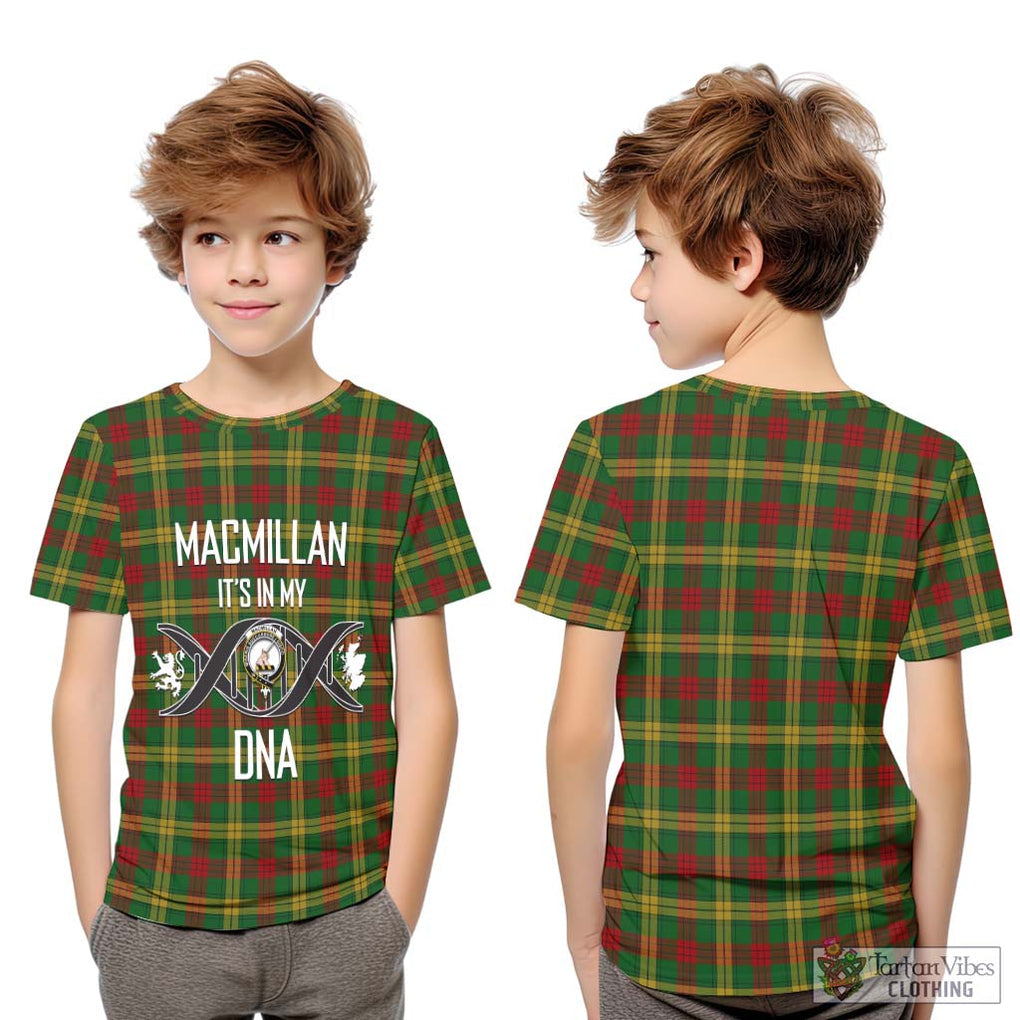 MacMillan Society of Glasgow Tartan Kid T-Shirt with Family Crest DNA In Me Style Youth XL Size14 - Tartanvibesclothing Shop