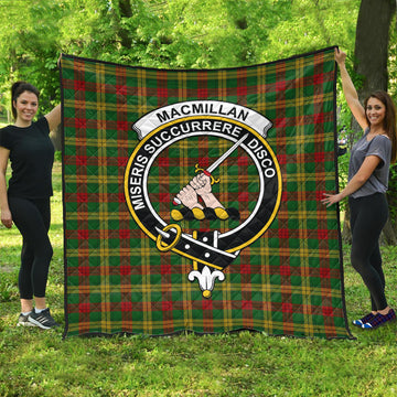 MacMillan Society of Glasgow Tartan Quilt with Family Crest