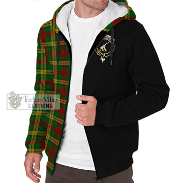 MacMillan Society of Glasgow Tartan Sherpa Hoodie with Family Crest and Half Of Me Style