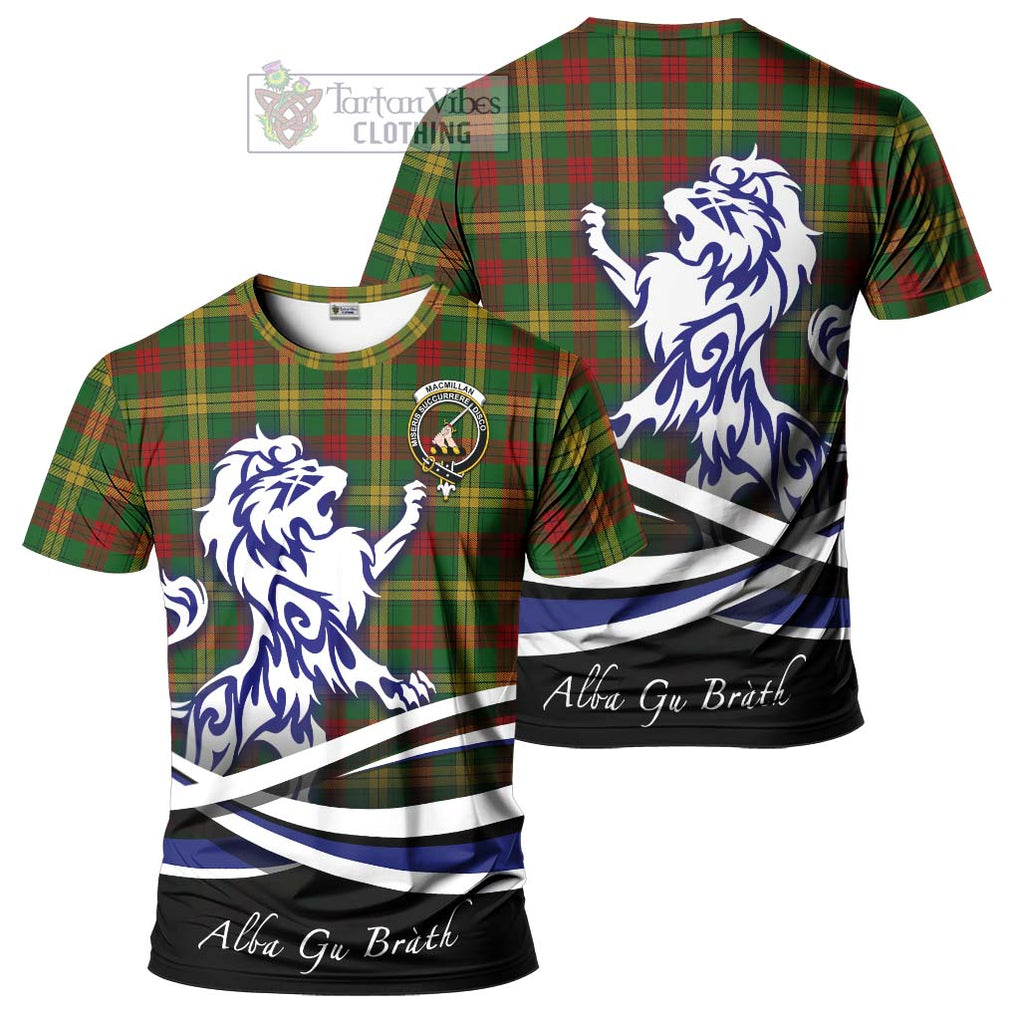 Tartan Vibes Clothing MacMillan Society of Glasgow Tartan Cotton T-shirt with Alba Gu Brath Regal Lion Emblem