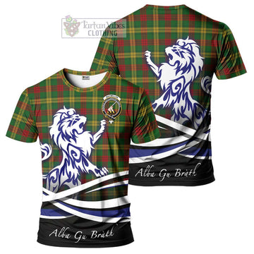 MacMillan Society of Glasgow Tartan Cotton T-shirt with Alba Gu Brath Regal Lion Emblem