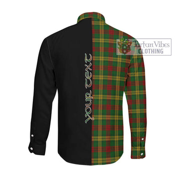 MacMillan Society of Glasgow Tartan Long Sleeve Button Shirt with Family Crest and Half Of Me Style