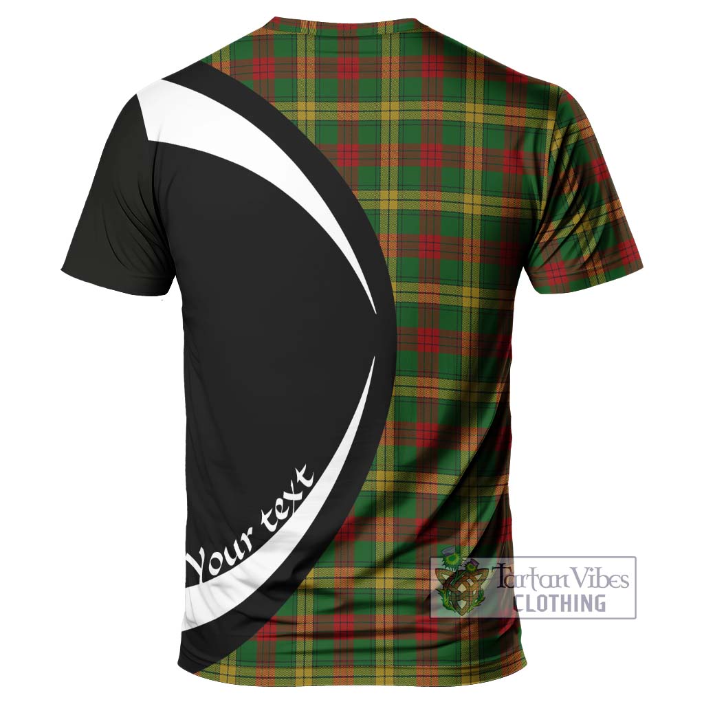 Tartan Vibes Clothing MacMillan Society of Glasgow Tartan T-Shirt with Family Crest Circle Style