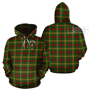 MacMillan Society of Glasgow Tartan Cotton Hoodie with Family Crest