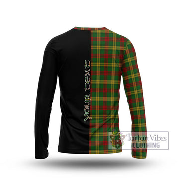 MacMillan Society of Glasgow Tartan Long Sleeve T-Shirt with Family Crest and Half Of Me Style