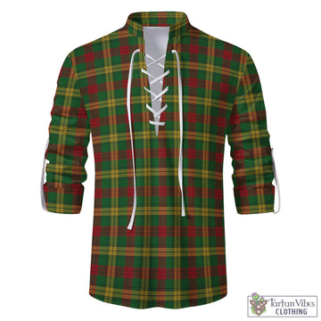 MacMillan Society of Glasgow Tartan Men's Scottish Traditional Jacobite Ghillie Kilt Shirt