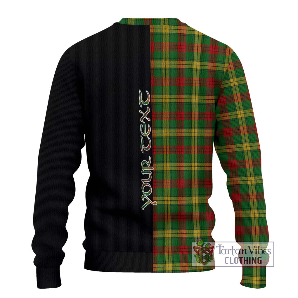 MacMillan Society of Glasgow Tartan Knitted Sweater with Family Crest and Half Of Me Style - Tartanvibesclothing Shop